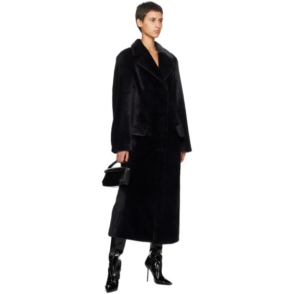  스탠드 스튜디오 Stand Studio Black Izzy Faux-Fur Coat 241321F059000