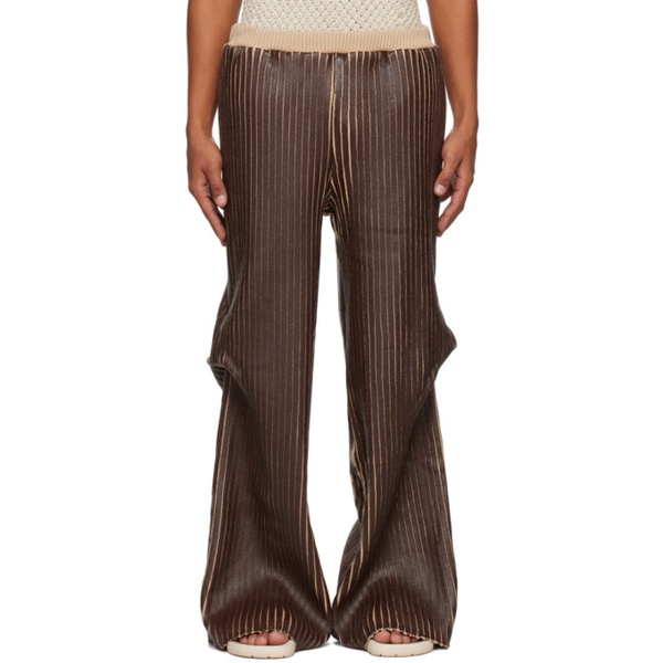  Stanley Raffington SSENSE Exclusive Brown Trousers 241151M191001