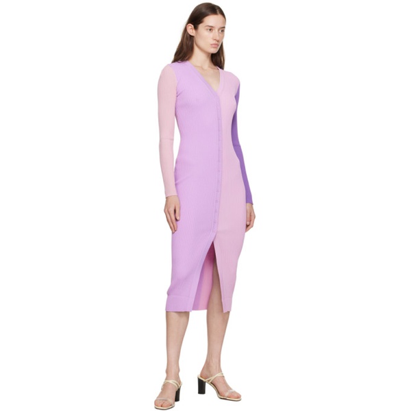  스타우드 Staud Pink & Purple Shoko Midi Dress 241386F054001