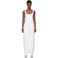 스텔라 맥카트니 Stella McCartney White Corset Jumpsuit 241471F070000