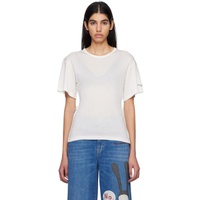 스텔라 맥카트니 Stella McCartney White Chain T-Shirt 231471F110002