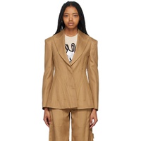 스텔라 맥카트니 Stella McCartney Tan Corset Blazer 231471F057005