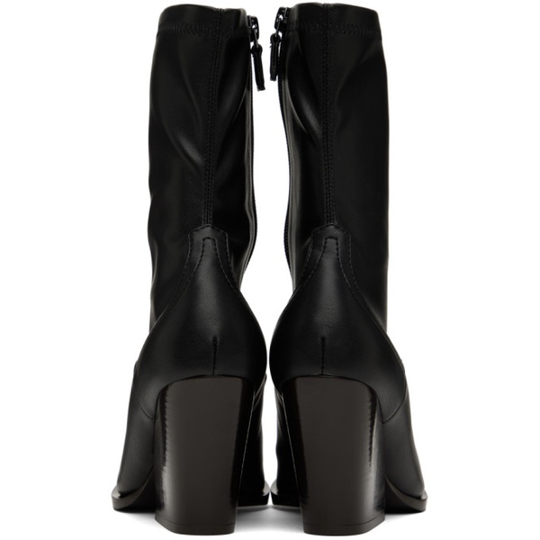 스텔라 맥카트니 스텔라 맥카트니 Stella McCartney Black Faux-Leather Cowboy Boots 222471F113000