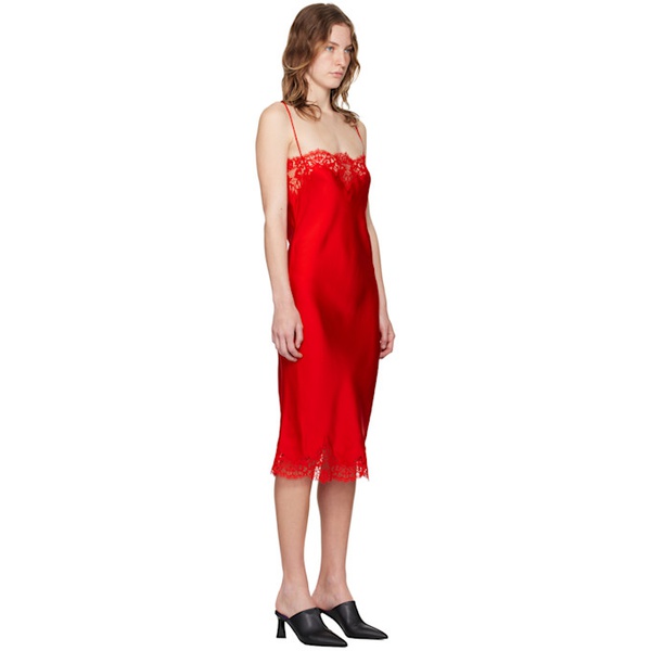 스텔라 맥카트니 스텔라 맥카트니 Stella McCartney Red Lace Minidress 242471F054003