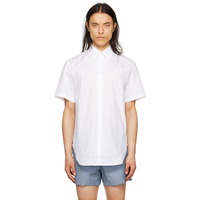 Steven Passaro White Topstitching Shirt 232662M192000