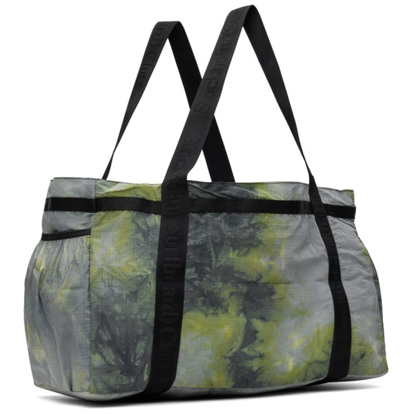  스톡홀름(서프보드)클럽 Stockholm (Surfboard) Club Blue & Green Ripstop Beach Tote 241137M172000