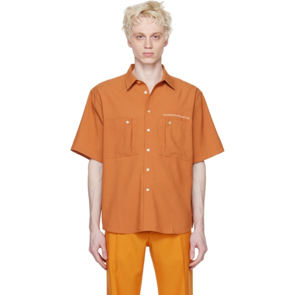  스톡홀름(서프보드)클럽 Stockholm (Surfboard) Club Orange Button Shirt 231137M192000