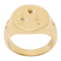 스톨렌 걸프렌드 클럽 Stolen Girlfriends Club SSENSE Exclusive Gold North Star Ring 222068M147019