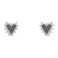 스톨렌 걸프렌드 클럽 Stolen Girlfriends Club Silver Micro Siked Heart Earrings 241068M144003
