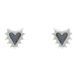 스톨렌 걸프렌드 클럽 Stolen Girlfriends Club Silver Micro Siked Heart Earrings 241068M144003