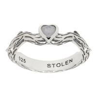 스톨렌 걸프렌드 클럽 Stolen Girlfriends Club Silver Twisted Baby Heart Ring 241068M147011