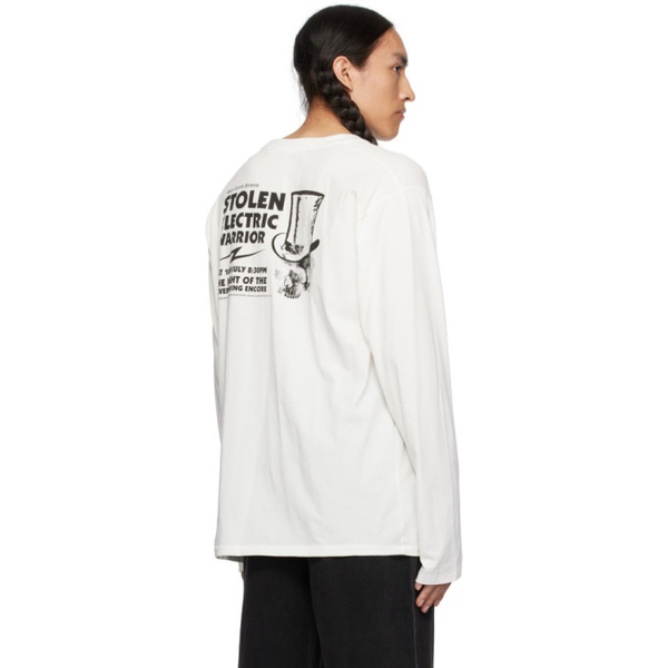  스톨렌 걸프렌드 클럽 Stolen Girlfriends Club 오프화이트 Off-White Printed Long Sleeve T-Shirt 222068M202019