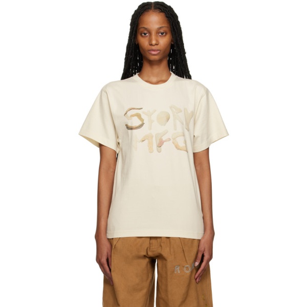  스토리 mfg. Story mfg. 오프화이트 Off-White Grateful T-Shirt 231480F110006