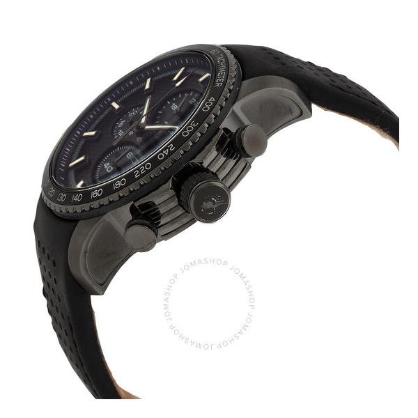  Strumento Marino Freedom Leather Chronograph Quartz Black Dial Mens Watch SM114L/BK/NR/GR/NR