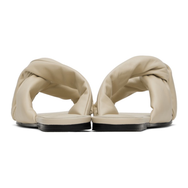  Studio Amelia Beige Pillow Loop Sandals 241997F124000