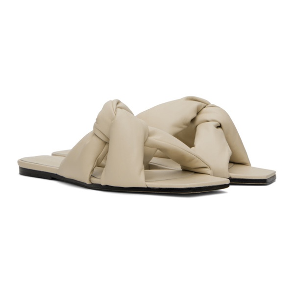  Studio Amelia Beige Pillow Loop Sandals 241997F124000