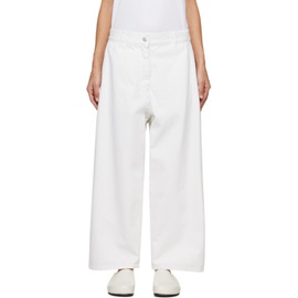 스튜디오 니콜슨 Studio Nicholson White Wide Jeans 241608F069008