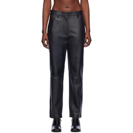 스튜디오 니콜슨 Studio Nicholson Black Opie Leather Pants 241608F084000