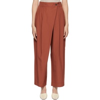 스튜디오 니콜슨 Studio Nicholson Burgundy Judd Trousers 231608F087008