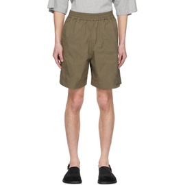 스튜디오 니콜슨 Studio Nicholson Khaki Ford Shorts 231608M193001