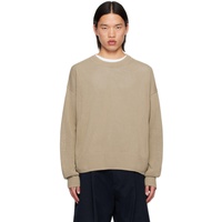 스튜디오 니콜슨 Studio Nicholson Taupe Kami Sweater 242608M201001