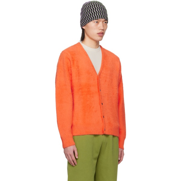  Stuessy Orange Button Cardigan 241353M200000