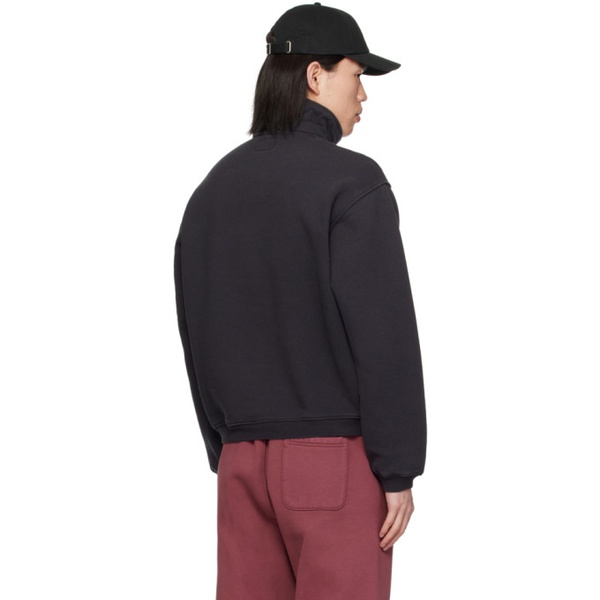  Stuessy Black Half-Zip Sweater 241353M202018