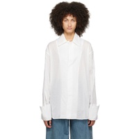 Subtle Le Nguyen White Droptail Shirt 232803F109013