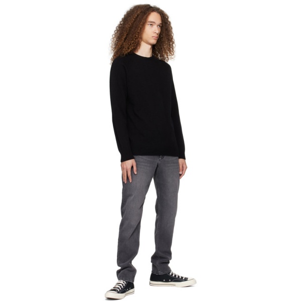  선스펠 Sunspel Black Raglan Sweater 241128M201004