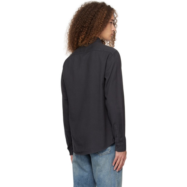  선스펠 Sunspel Gray Button-Down Shirt 241128M192001