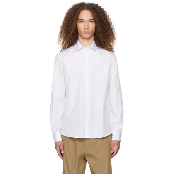  선스펠 Sunspel White Buttoned Shirt 241128M192005