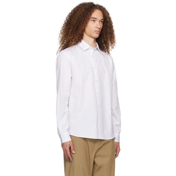  선스펠 Sunspel White Buttoned Shirt 241128M192005