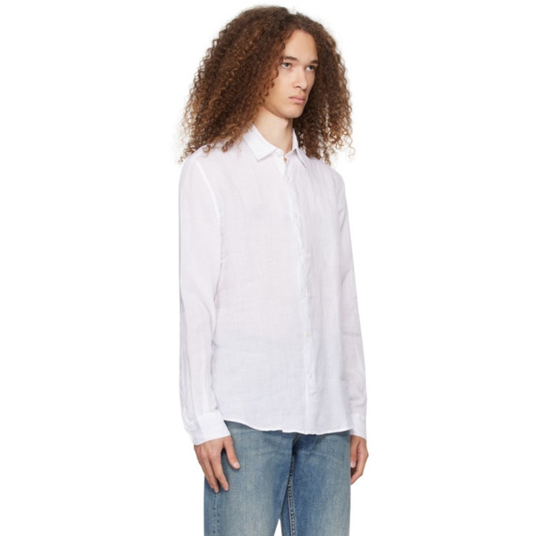  선스펠 Sunspel White Buttoned Shirt 241128M192007