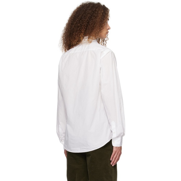  선스펠 Sunspel White Lightweight Shirt 241128M192009