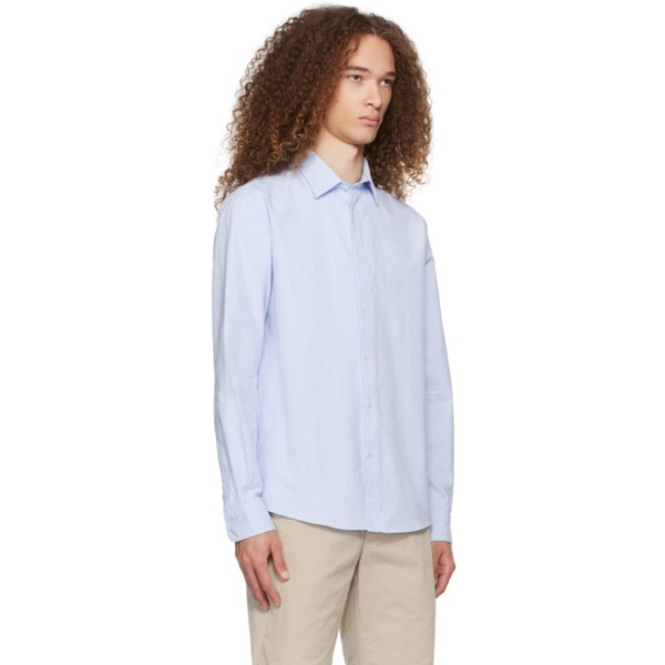  선스펠 Sunspel Blue Buttoned Shirt 241128M192012