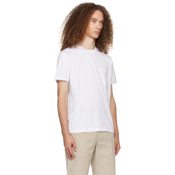  선스펠 Sunspel White Riviera T-Shirt 241128M213000