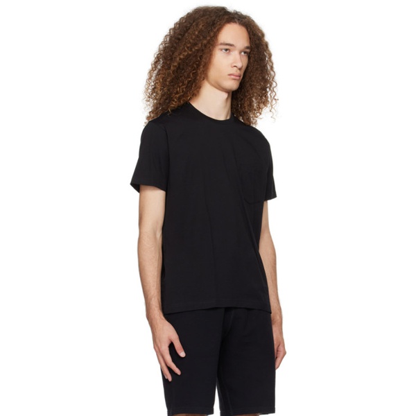  선스펠 Sunspel Black Riviera T-Shirt 241128M213002