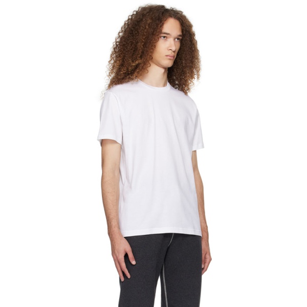  선스펠 Sunspel White Riviera T-Shirt 241128M213004