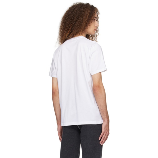  선스펠 Sunspel White Riviera T-Shirt 241128M213004