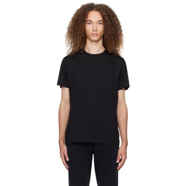  선스펠 Sunspel Black Riviera T-Shirt 241128M213005