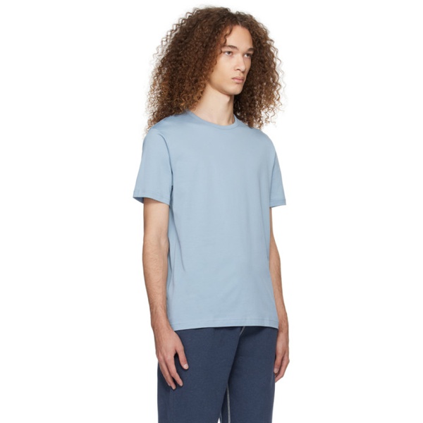  선스펠 Sunspel Blue Classic T-Shirt 241128M213008