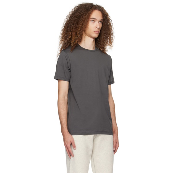  선스펠 Sunspel Gray Classic T-Shirt 241128M213012