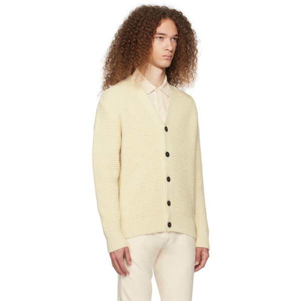  선스펠 Sunspel Beige Fisherman Cardigan 241128M200000