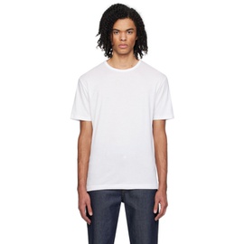 선스펠 Sunspel White Smooth T-Shirt 242128M213010