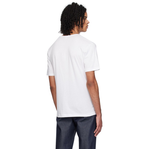  선스펠 Sunspel White Smooth T-Shirt 242128M213010