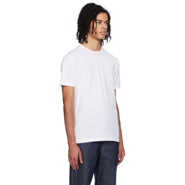  선스펠 Sunspel White Classic T-Shirt 242128M213016