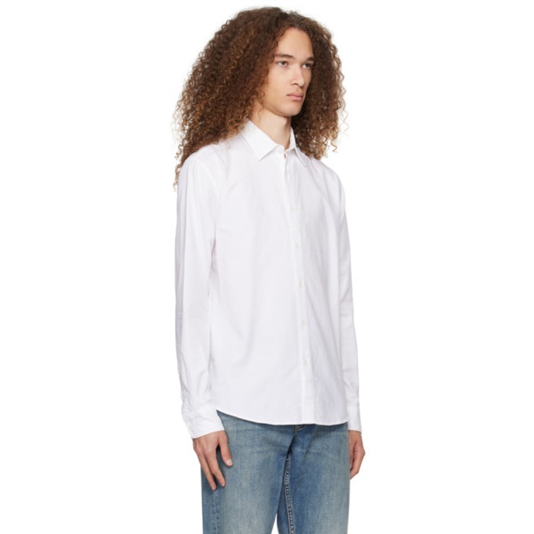  선스펠 Sunspel White Buttoned Shirt 241128M192011