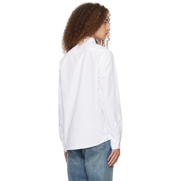  선스펠 Sunspel White Buttoned Shirt 241128M192011