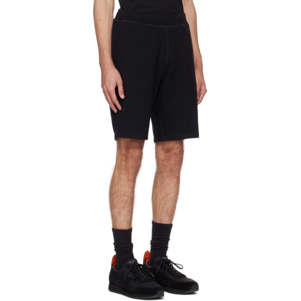  선스펠 Sunspel Black Relaxed-Fit Shorts 241128M193001