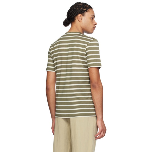  선스펠 Sunspel Khaki & 오프화이트 Off-White Classic T-Shirt 241128M213017